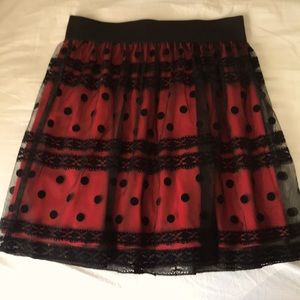 By And By Junior Girls Holiday Skirt Lace Small